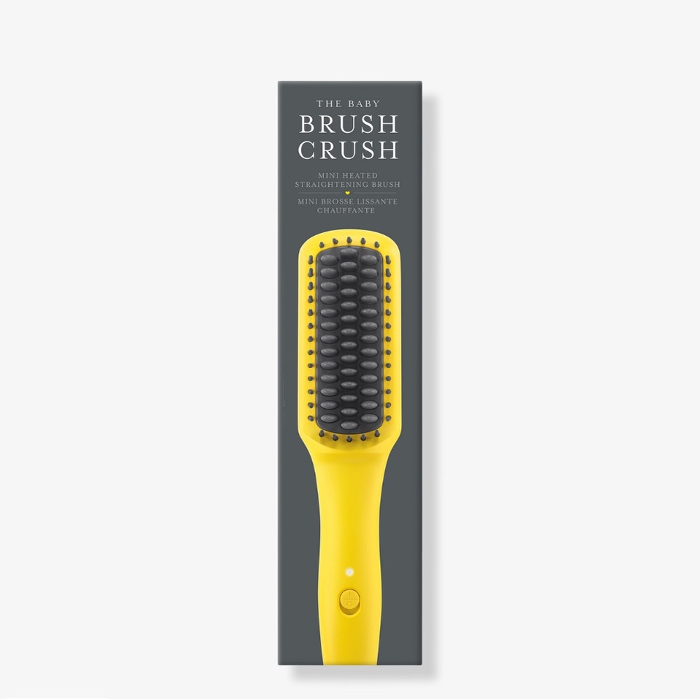 EUC Drybar Mini Heated Straightening Brush - Vibrant Yellow